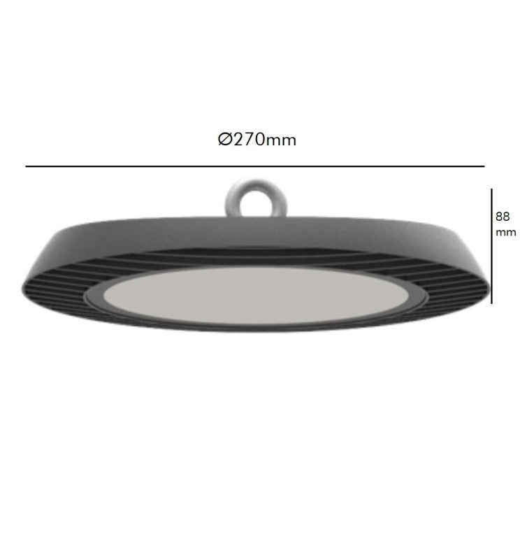 LED Industrial High Bay 100W-150W-200W UFO ENDURANCE OSRAM CHIP DURIS E 2835
