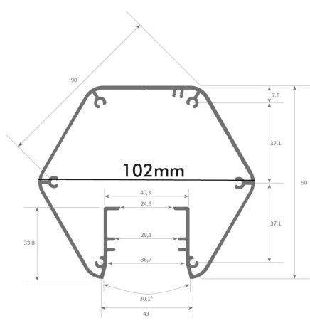 Lámpara Lineal Colgante LED - PACO ROJO