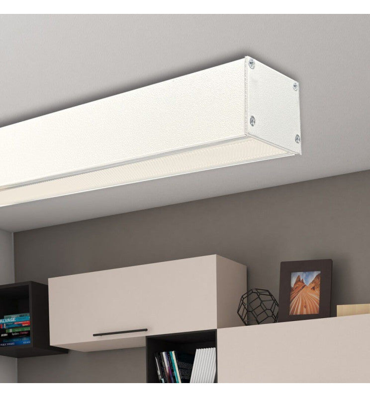 LED 72W Lineal - 2 metros - Blanco- Regleta + Colgante POSTDAM
