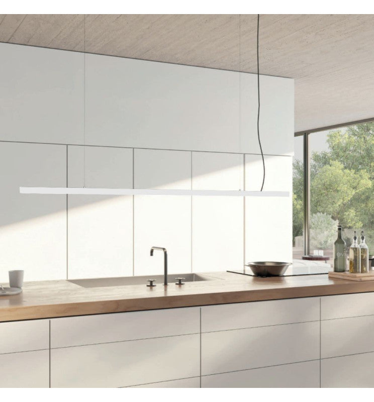LED 72W Lineal - 2 metros - Blanco- Regleta + Colgante POSTDAM