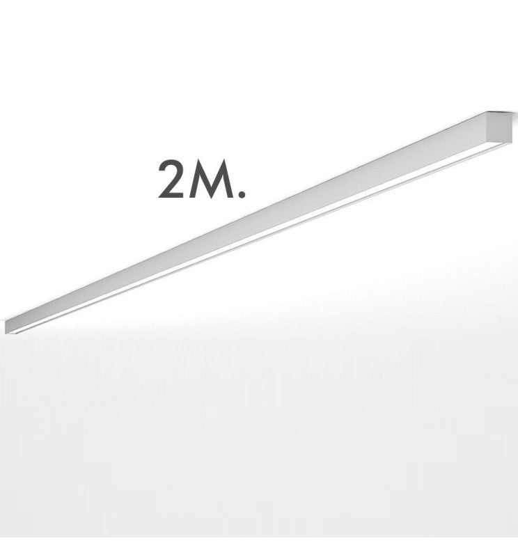 LED 72W Lineal - 2 metros - Blanco- Regleta + Colgante POSTDAM