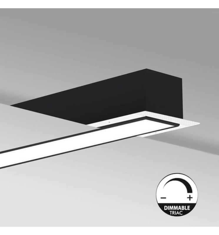 Lineær LED-armatur - Innfelt - MOSKVA MINI SVART