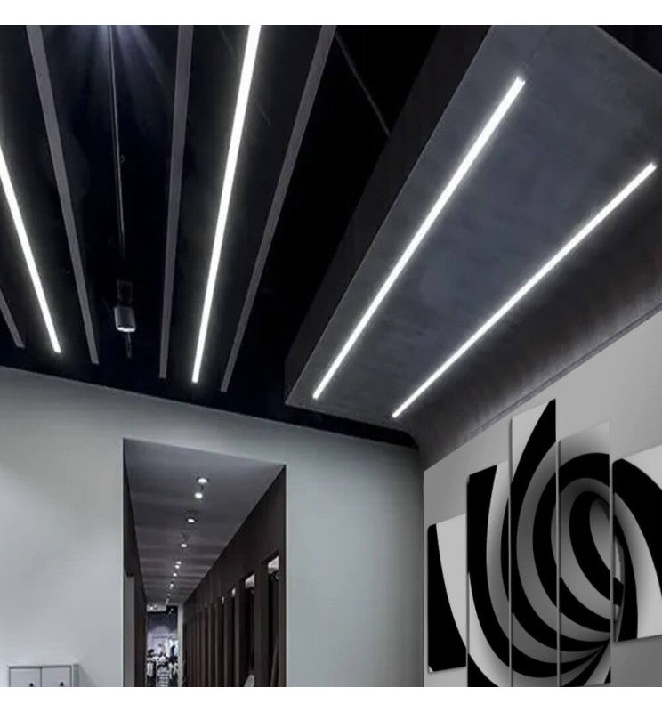 Lineær LED-armatur - Innfelt - MOSKVA MINI SVART