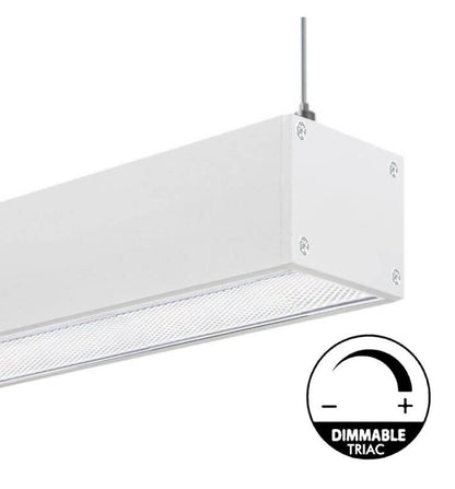 LED 72W Lineal - 2 metros - Blanco- Regleta  + Colgante POSTDAM
