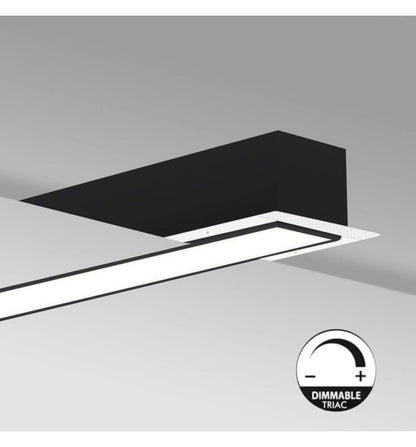 Lineær LED-armatur - Innfelt - MOSKVA MINI SVART