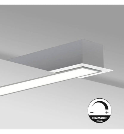 Lineær LED-armatur - Innfelt - MOSKVA MINI SØLV