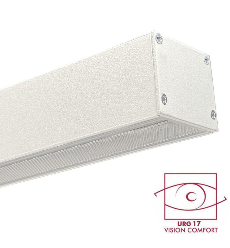 Aluminiumsprofil - Hvit - POSTDAM -2 Meter - armatur + anheng