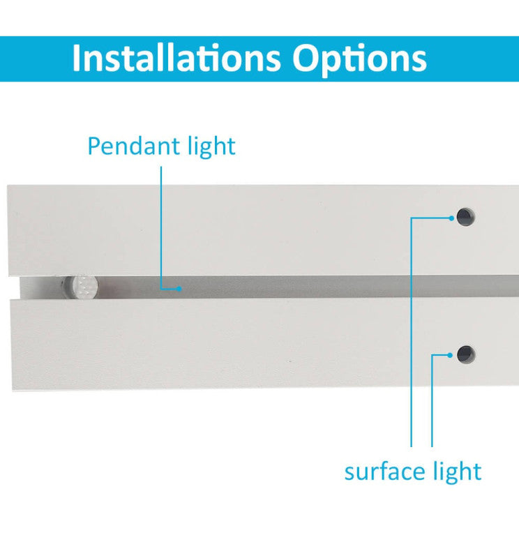 Aluminiumsprofil - Hvit - POSTDAM -2 Meter - armatur + anheng