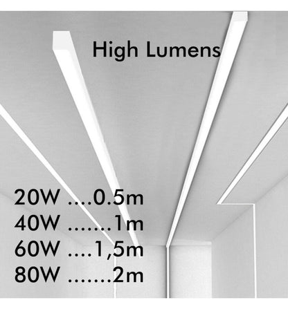 LED Lineær Overflatemontert Armatur - MUNICH HVIT